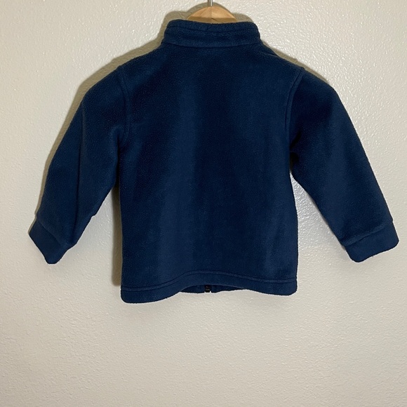 Columbia Navy Blue Fleece Zipper Sweatshirt Jacket - Picture 4 of 7